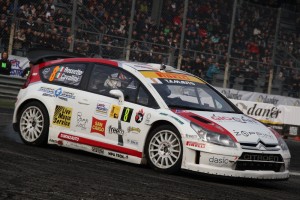 Tobia Cavallini in azione al Rally di Monza 2012