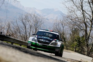 Scandola in azione al 35° Rally Il Ciocco