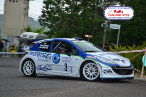 Senigagliesi-Morganti Peugeot 207 S2000 in azione al Rally di Casciana 2012